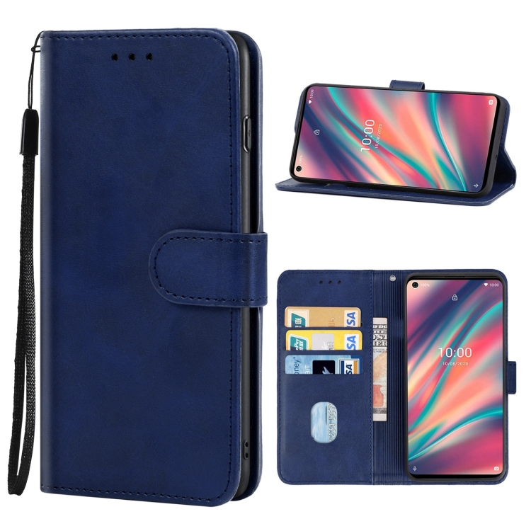 

Leather Phone Case For Wiko View 5(Blue)