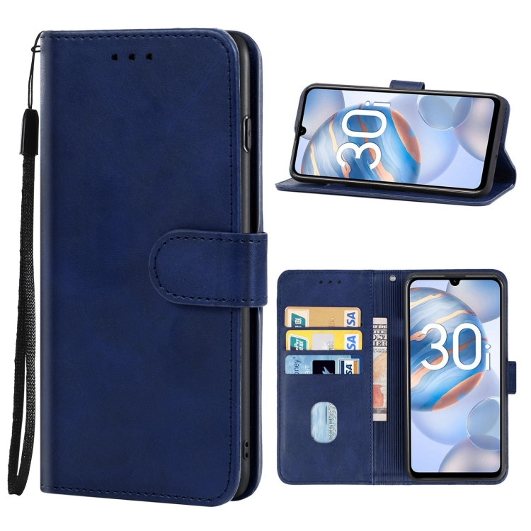 

Leather Phone Case For Honor 30i(Blue)