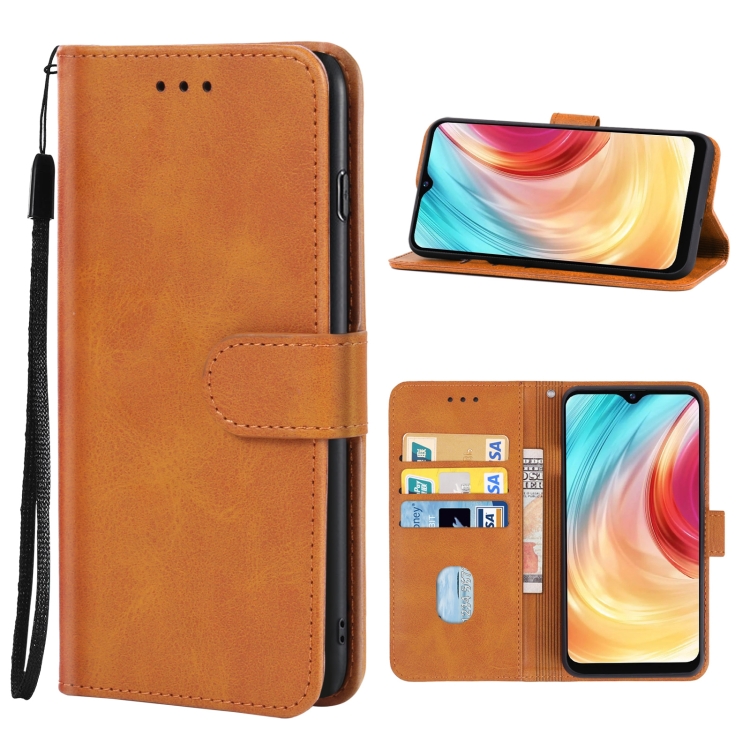 

Leather Phone Case For Blackview A80(Brown)