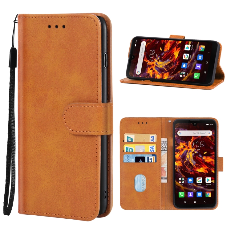 

Leather Phone Case For Blackview BV6900(Brown)
