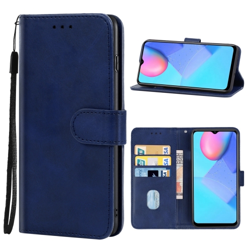 

Leather Phone Case For vivo Y12s(Blue)