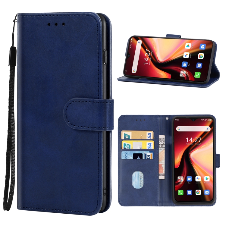 

Leather Phone Case For Ulefone Armor 7(Blue)