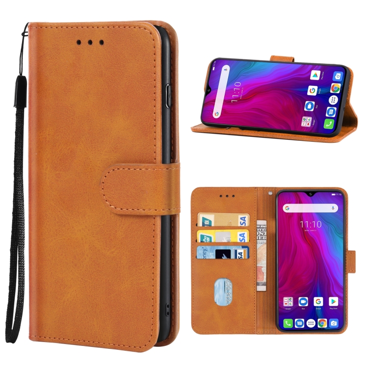 

Leather Phone Case For Ulefone Power 6(Brown)