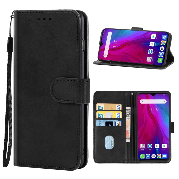

Leather Phone Case For Ulefone Power 6(Black)