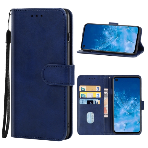 

Leather Phone Case For Motorola P40(Blue)