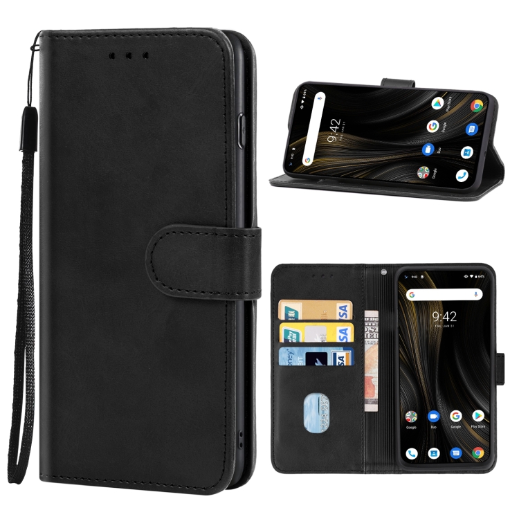 

Leather Phone Case For UMIDIGI Power 3(Black)