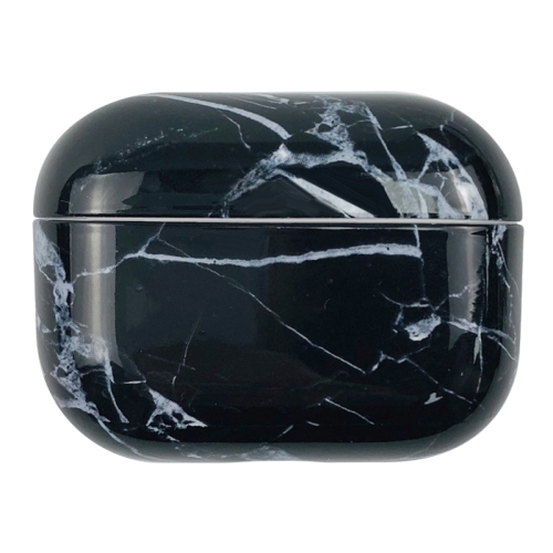 

For AirPods Pro 3 Marble Water Sticker Wireless Earphone Protective Case(Black Blue)