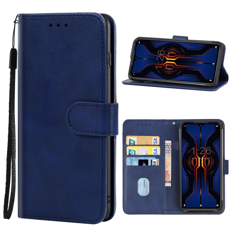 

Leather Phone Case For DOOGEE S95(Blue)