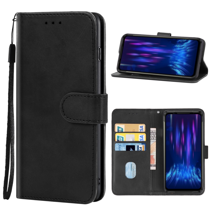 

Leather Phone Case For DOOGEE S97 Pro(Black)