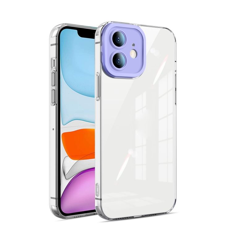 

Candy Color TPU Phone Case For iPhone 11(Purple)