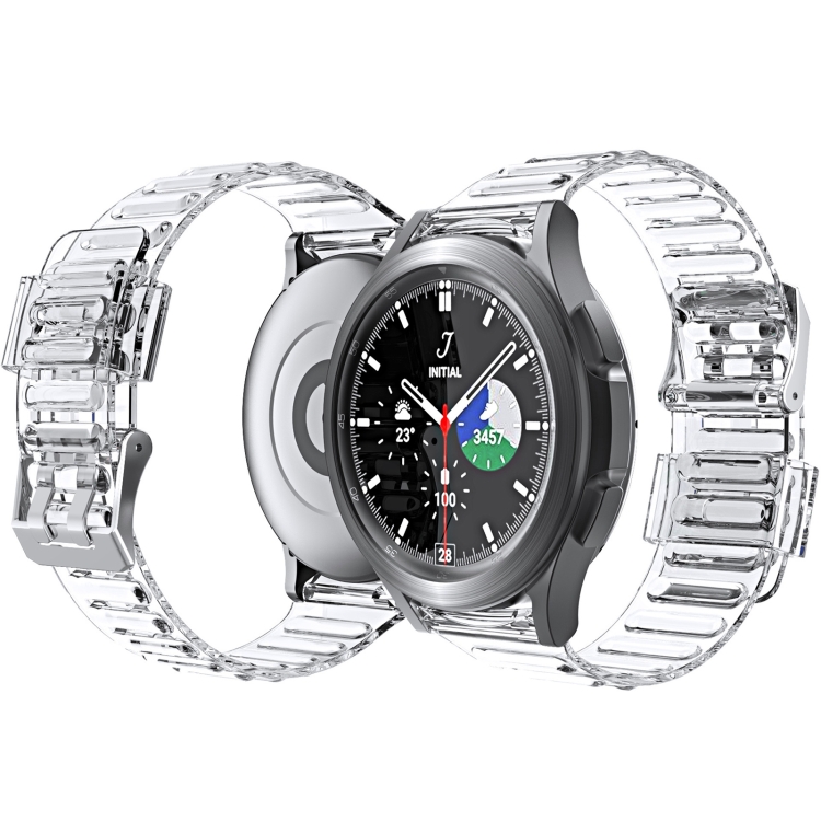 

For Samsung Galaxy Watch4 40mm / 44mm Silicone Strap Watch Band(Transparent)