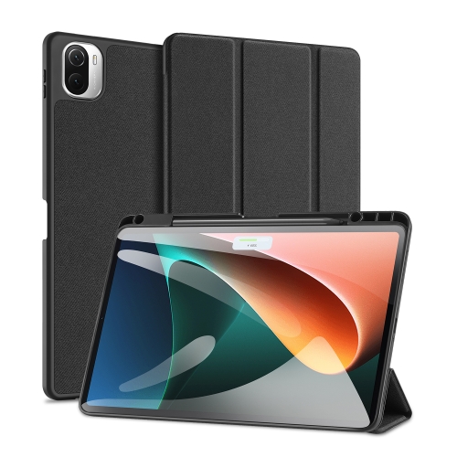 For Xiaomi Pad 5 Pro / Pad 5 DUX DUCIS Domo Series Horizontal Flip Magnetic PU Case(Black)