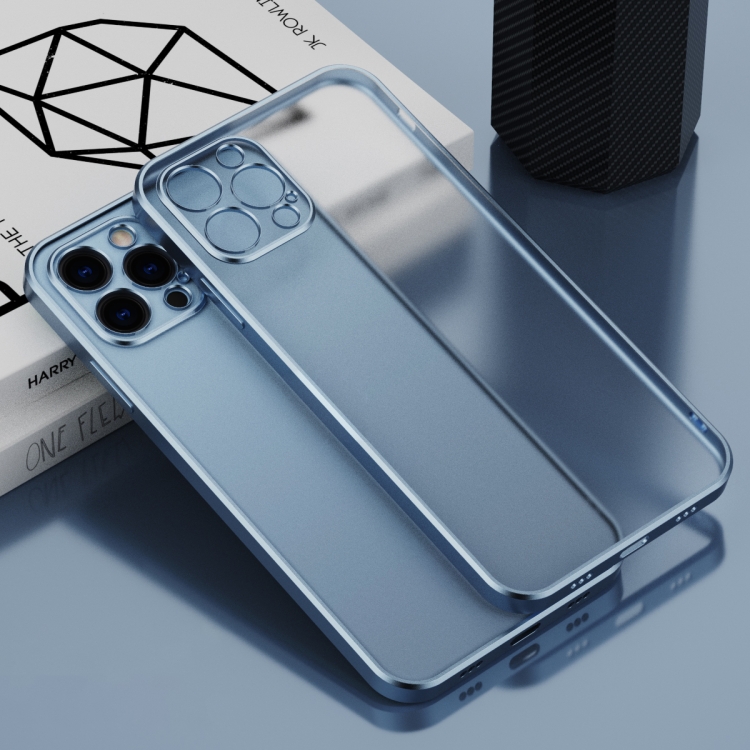 

Electroplated Frosted Phone Case For iPhone 13 Pro(Sierra Blue)