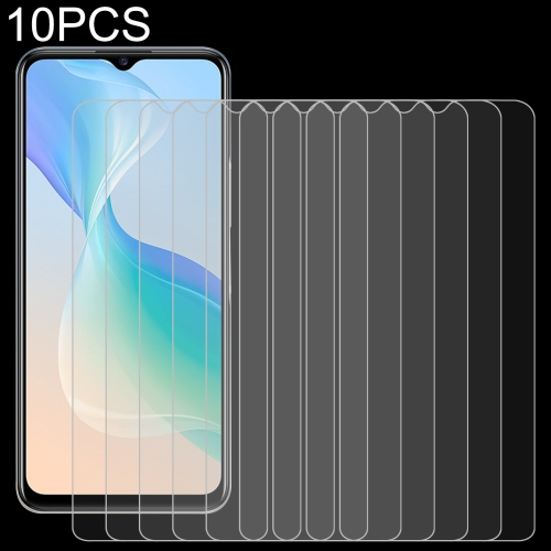 

10 PCS 0.26mm 9H 2.5D Tempered Glass Film For vivo Y53s / Y55s 5G