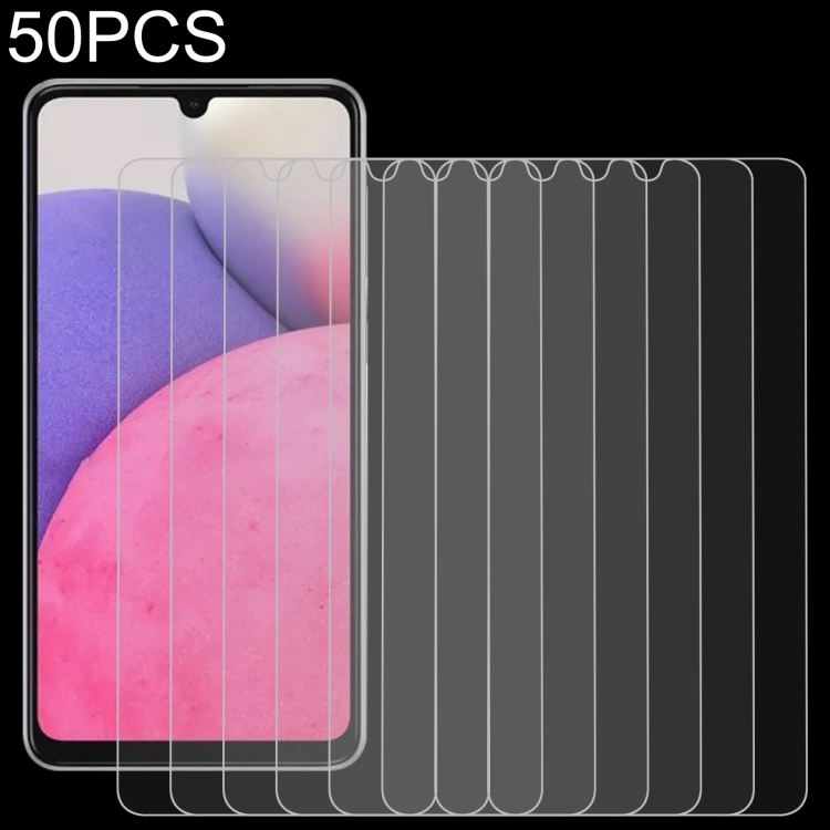 

50 PCS 0.26mm 9H 2.5D Tempered Glass Film For Samsung Galaxy A33 5G
