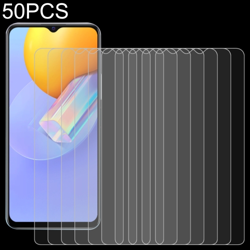 50 PCS 0.26mm 9H 2.5D Tempered Glass Film For vivo Y51a