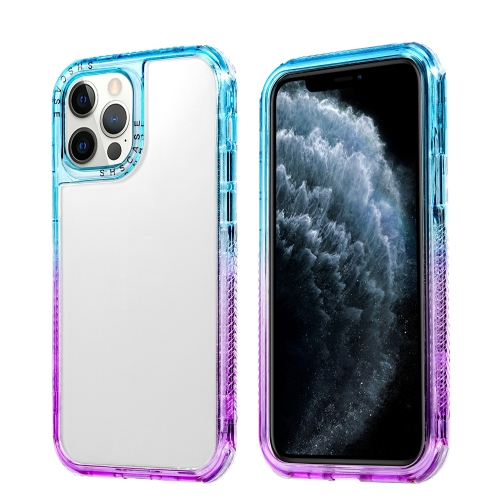 Gradient PC Phone Case For iPhone 13 Pro(Sky Blue Purple)