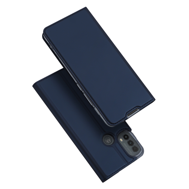 

For Motorola Moto E20 / E30 / E40 DUX DUCIS Skin Pro Series Horizontal Flip Leather Case(Blue)