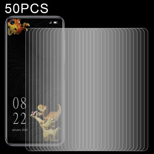 50 PCS 0.26mm 9H 2.5D Tempered Glass Film For Elephone U5