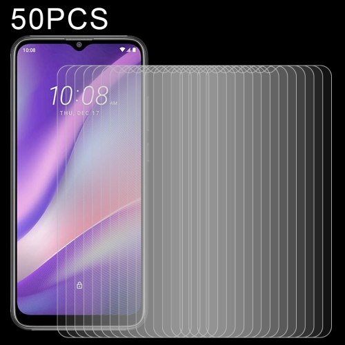 50 PCS 0.26mm 9H 2.5D Tempered Glass Film For HTC Wildfire E3
