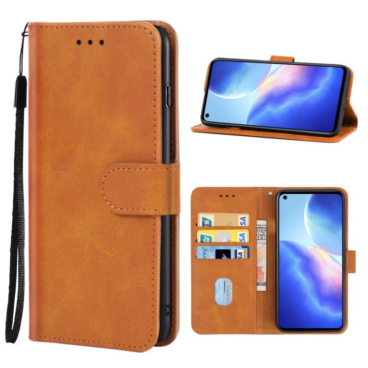 

Leather Phone Case For Blackview A90(Brown)