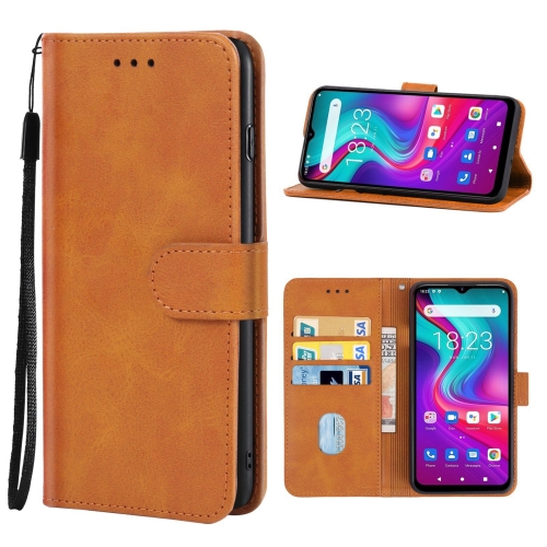 

Leather Phone Case For Doogee X96 Pro(Brown)