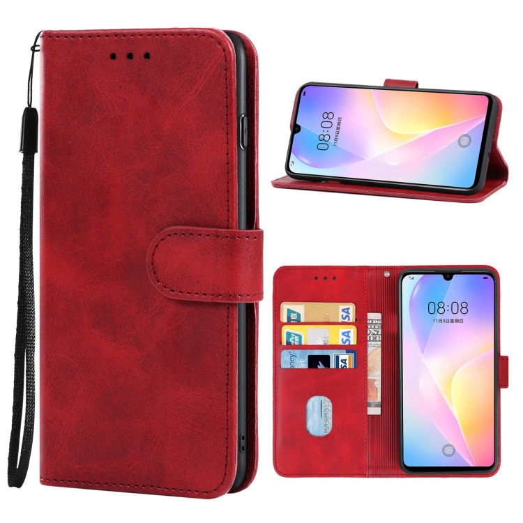 

Leather Phone Case For Huawei nova 8 SE / Honor Play5 5G(Red)