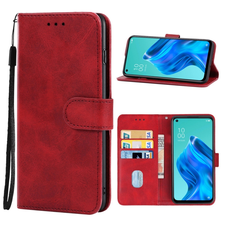 

Leather Phone Case For OPPO Reno5 A(Red)