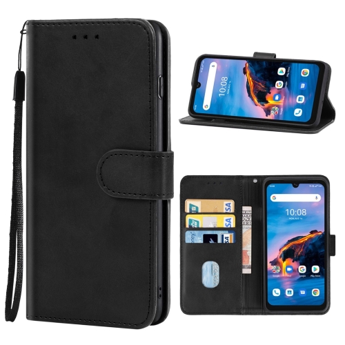 

Leather Phone Case For UMIDIGI Bison Pro Big Hole Version(Black)