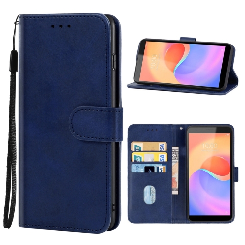 

Leather Phone Case For ZTE Blade A31 Plus(Blue)