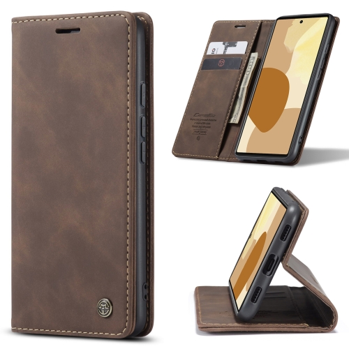 For Google Pixel 6 Pro CaseMe 013 Multifunctional Horizontal Flip Leather Phone Case with Card Slot & Holder & Wallet(Coffee)