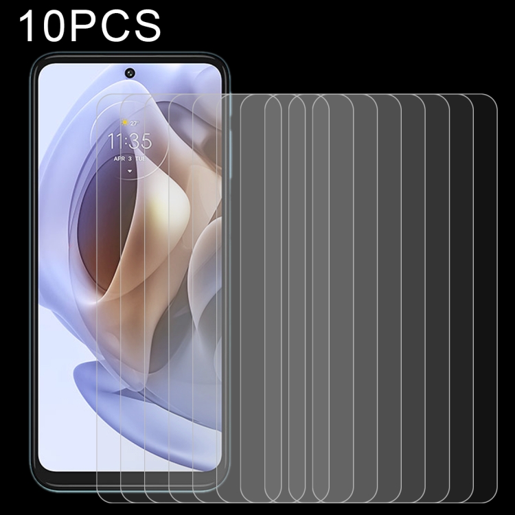 

10 PCS 0.26mm 9H 2.5D Tempered Glass Film For Motorola Moto G31