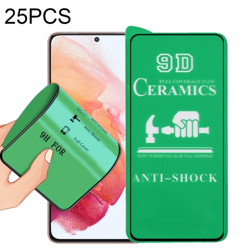 25 PCS 9D Full Screen Glue Ceramic Film For Samsung Galaxy S21 5G