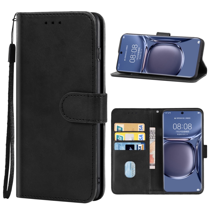 

For Huawei P50 Pro Leather Phone Case(Black)