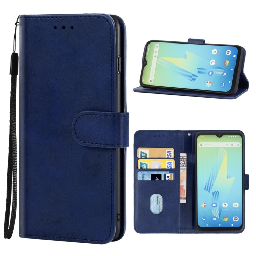 

Leather Phone Case For Wiko Power U10 / U20(Blue)