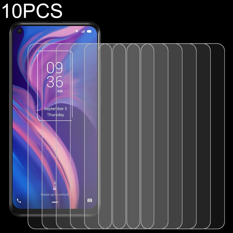 

10 PCS 0.26mm 9H 2.5D Tempered Glass Film For TCL Plex