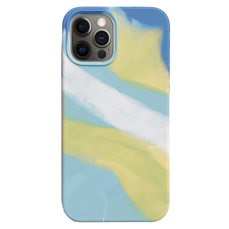 

Colorful Liquid Silicone Phone Case For iPhone 12 / 12 Pro(Yellow)
