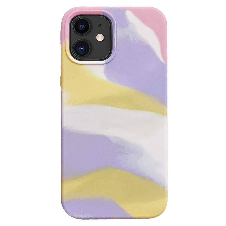 

For iPhone 11 Colorful Liquid Silicone Phone Case (Pink)