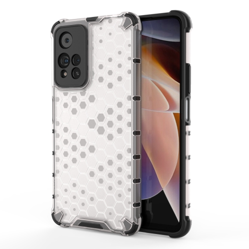 

For Xiaomi Redmi Note 11 Pro 5G Shockproof Honeycomb PC + TPU Phone Case(White)