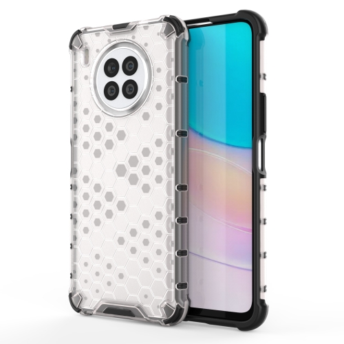 

For Huawei nova 8i Shockproof Honeycomb PC + TPU Phone Case(White)
