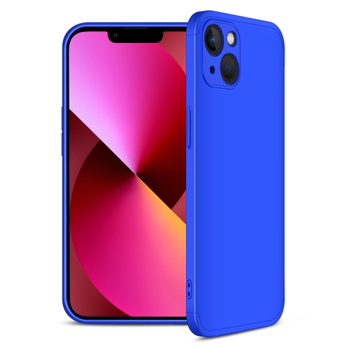 

For iPhone 13 GKK Three Stage Splicing Full Coverage PC Phone Case(Blue)