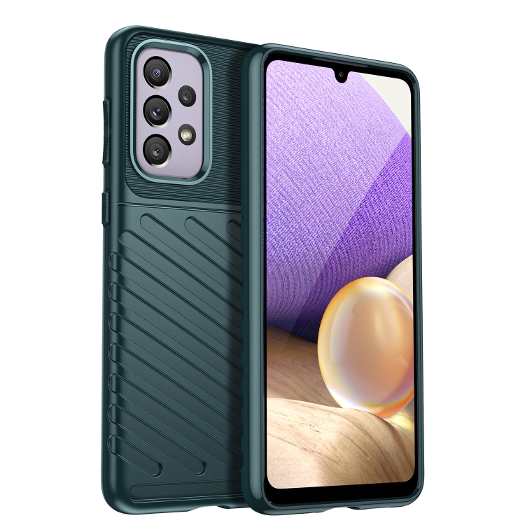 

For Samsung Galaxy A33 5G Thunderbolt Shockproof TPU Soft Phone Case(Green)