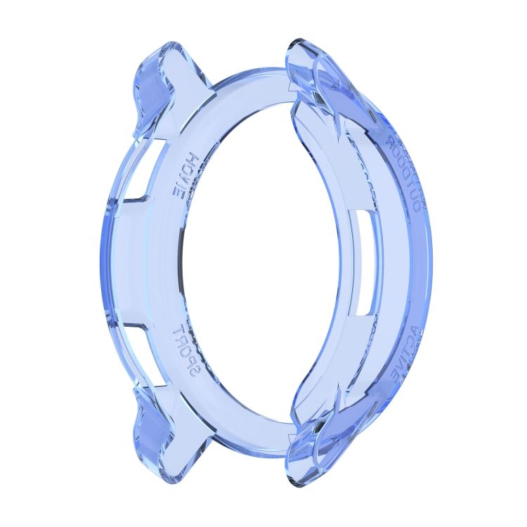 

For Xiaomi Watch Color 2 Half Coverage Hollowed TPU Protective Case(Transparent Blue)