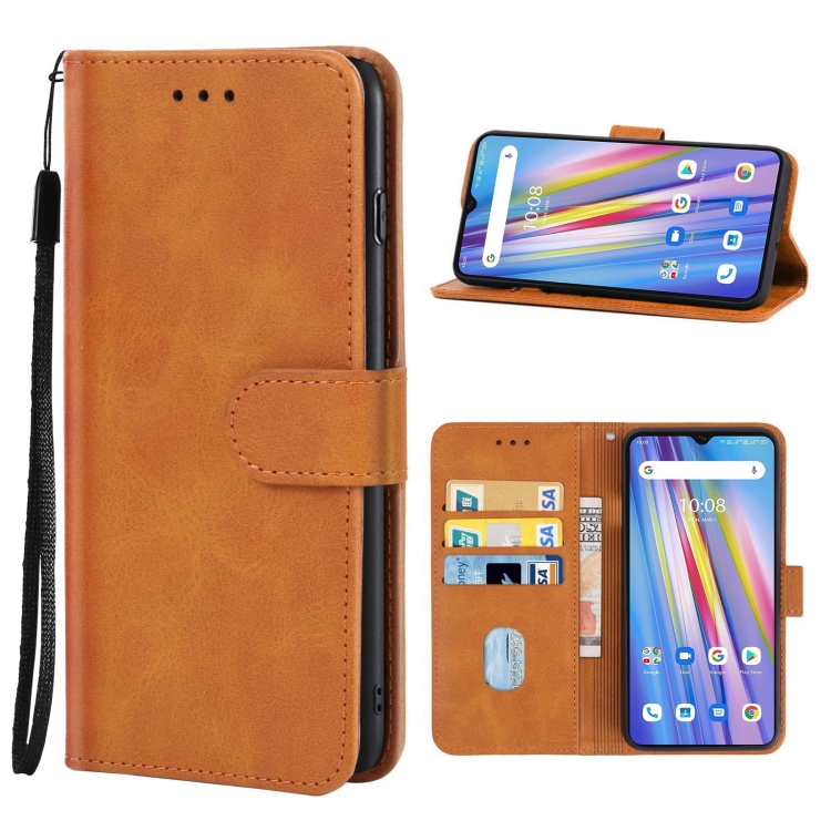 

Leather Phone Case For UMIDIGI A11S(Brown)