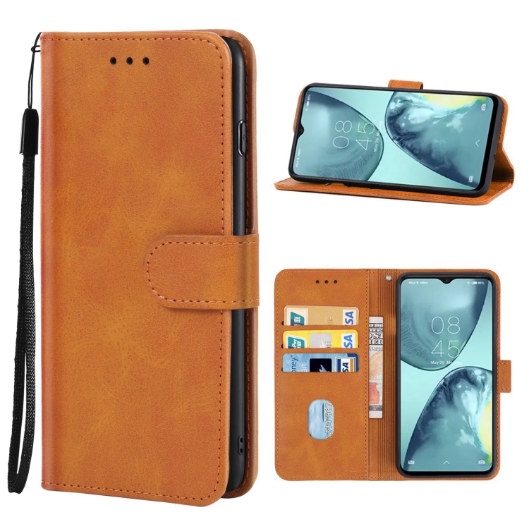 

Leather Phone Case For Infinix Hot 11 X662(Brown)