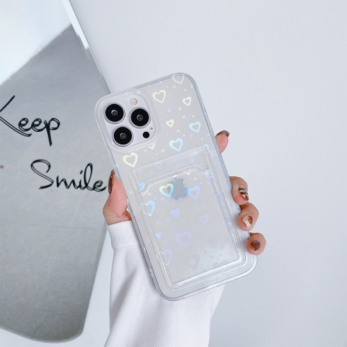 

Laser Love-heart TPU Phone Case For iPhone 13 Pro Max