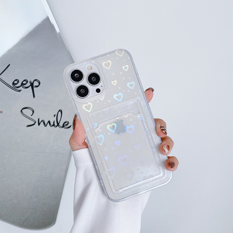 

Laser Love-heart TPU Phone Case For iPhone 12 Pro Max