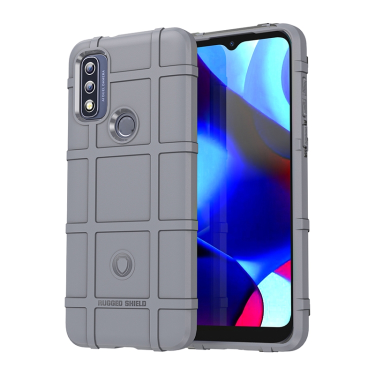 

For Motorola G Pure Full Coverage Shockproof TPU Phone Case(Grey)