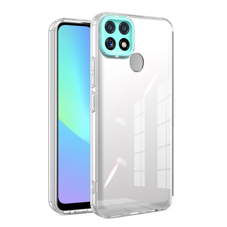 For OPPO Realme C12 C25 Transparent Candy TPU Phone Case(Light Green)