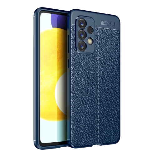 

For Samsung Galaxy A33 5G Litchi Texture TPU Shockproof Case(Navy Blue)